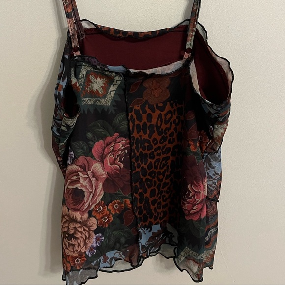 Shein Floral and leopard print tank! - Picture 2 of 3
